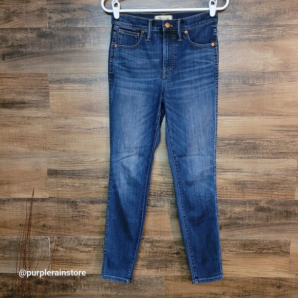 Madewell Jeans 27 Skinny 10" High Rise Danny Wash G7391 Tummy Control Stretch - Picture 1 of 13